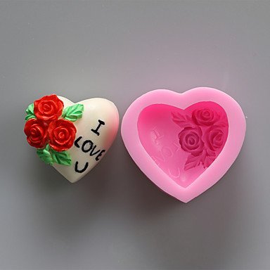 Y&XL&H Valentine's Day Gift Rose Love Chocolate Silicone Molds,Decoration Tools Bakeware N2