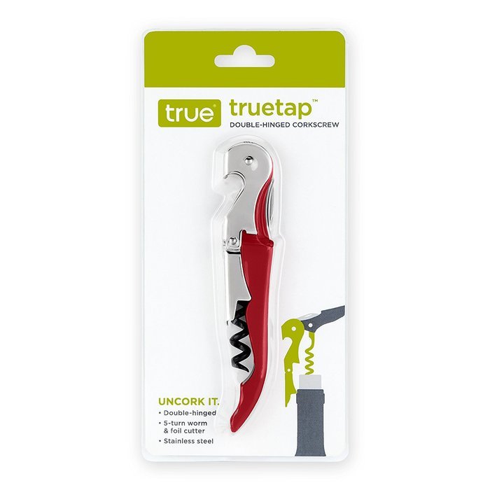 Truetap Black Double Hinged Waiter's Corkscrew by True N20
