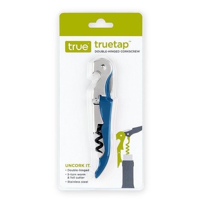 Truetap Black Double Hinged Waiter's Corkscrew by True N22