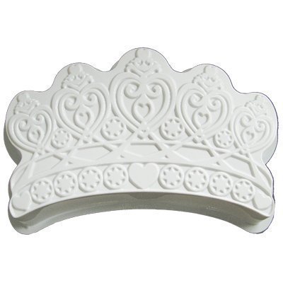 CK Products 49-5201 Plastic Princess Crown Cake Pan, White
