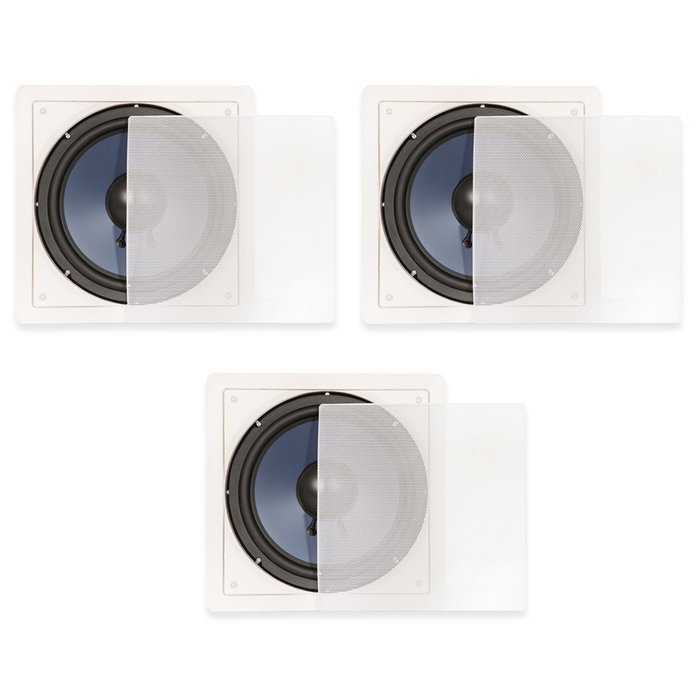 Blue Octave RW10 In Wall Subwoofer Speakers 10" Home Passive 3 Sub Set 900 Watts New RW10-3S