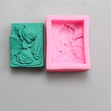 Sher Angel Girl Chocolate Silicone Molds,Cake Molds,Soap Molds,Decoration Tools Bakeware N3