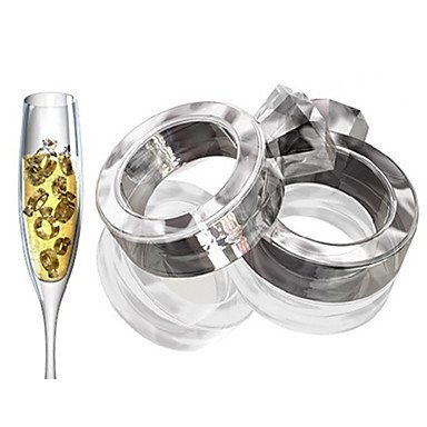 Y&XL&H Ring Ice Mould Silicone Ice Cubes Tray Pudding Jelly Mold (Random Color) N2