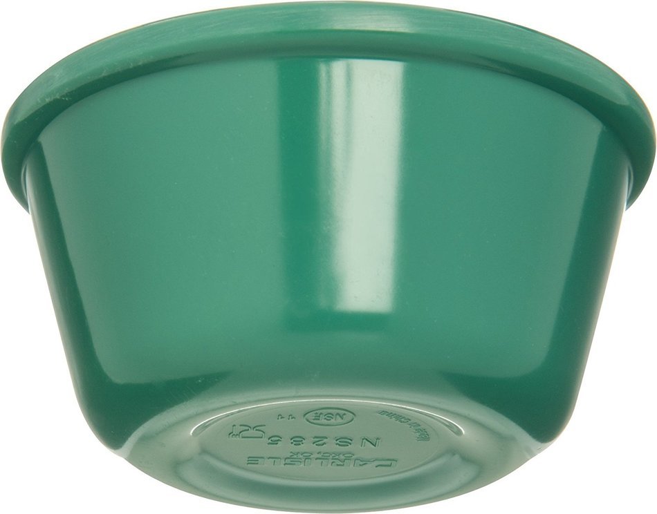 Carlisle S28509 Melamine Smooth Ramekin, 4 oz Capacity, 1.43" Height, Green (Case of 48)