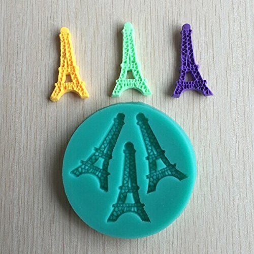 Bluelover Silicone Eiffel Tower Fondant Cake Mold Mini Chocolate Sugar Mold Baking Tool N5