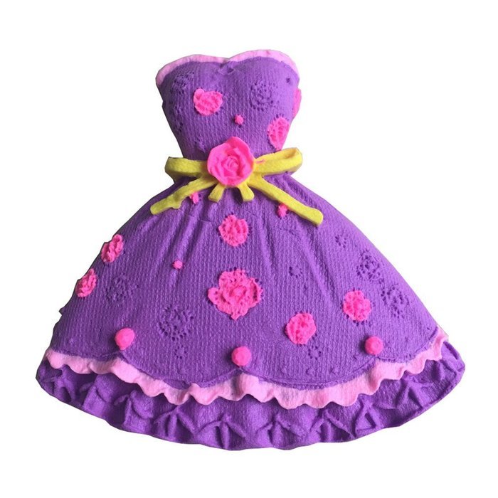 LYNCH 3D Princess Dress Shaped Cake Fondant Mold Silicone 3D Mould,Pink N4