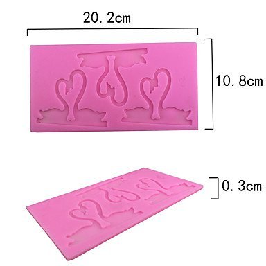 Sher Swan liquid Style Sugar Candy Fondant Cake Molds For The Kitchen Baking Molds N2