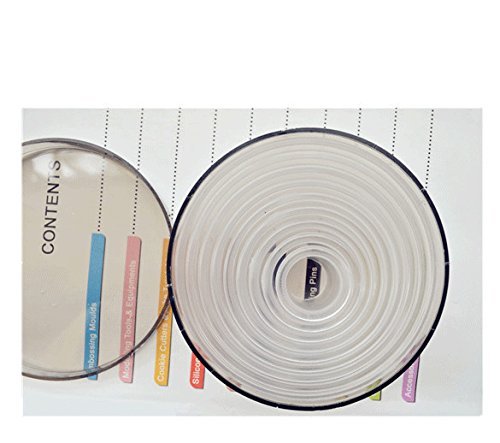 Anyana 9pcs set Circle Plastic Cookie Cutter Cake Mould Tool Kitchen Tool Sugar Paste Baking Mould Cookie Pastry N3