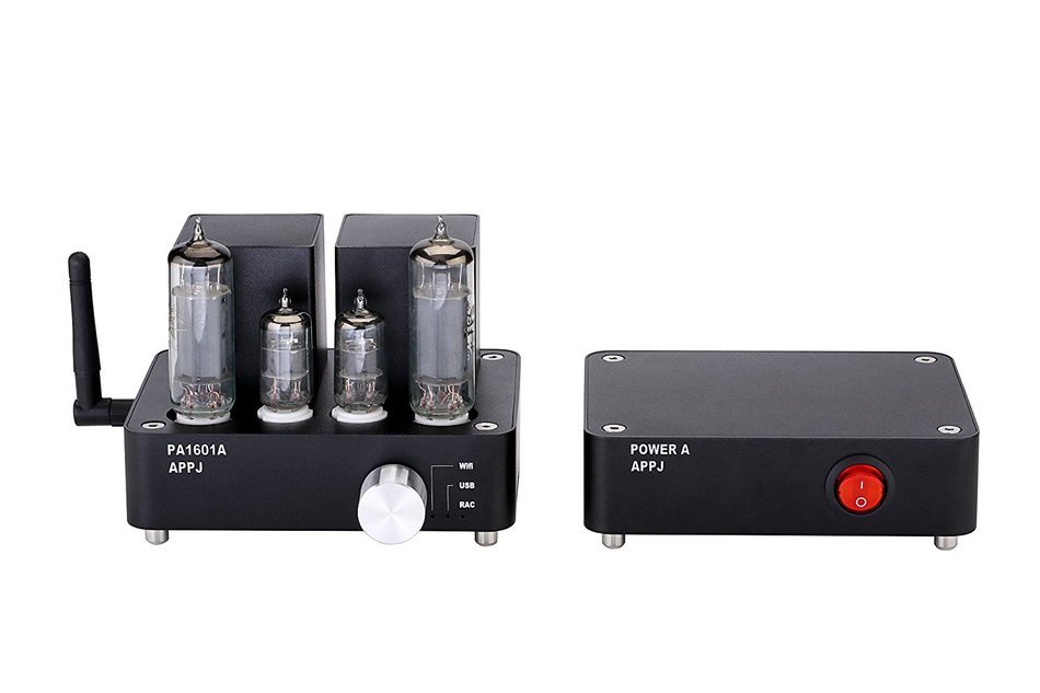 APPJ PA1601A WIFI USB PC/U-disk /SD Card/AUX Input tube amplifier (Silver) N2