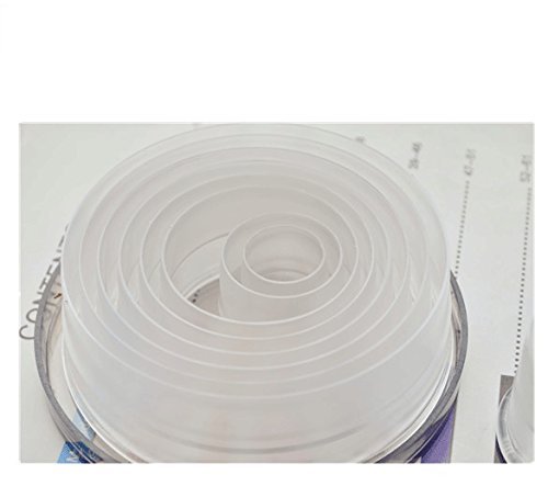 Anyana 9pcs set Circle Plastic Cookie Cutter Cake Mould Tool Kitchen Tool Sugar Paste Baking Mould Cookie Pastry N4