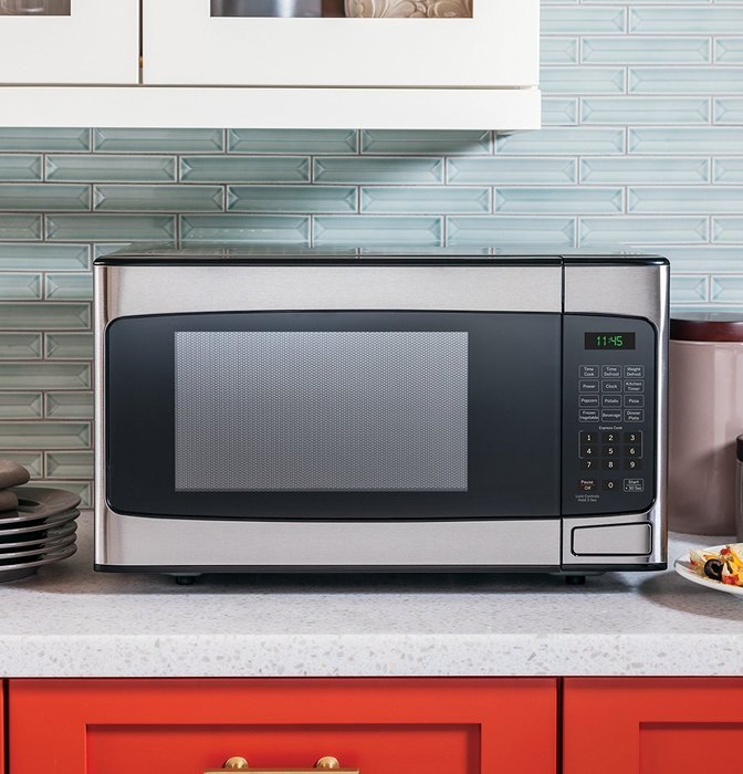 GE JES1145SHSS 1.1 Cu. Ft. Capacity Countertop Microwave Oven N4