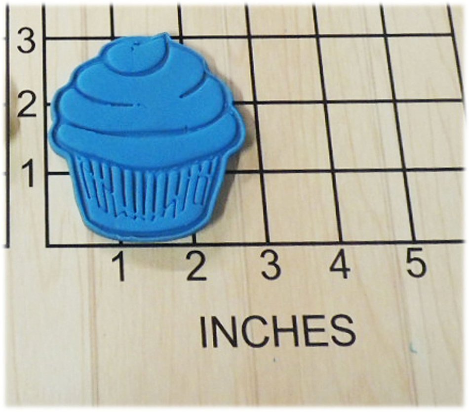 Cupcake Shaped Fondant Cookie Cutter and Stamp #1126 N2