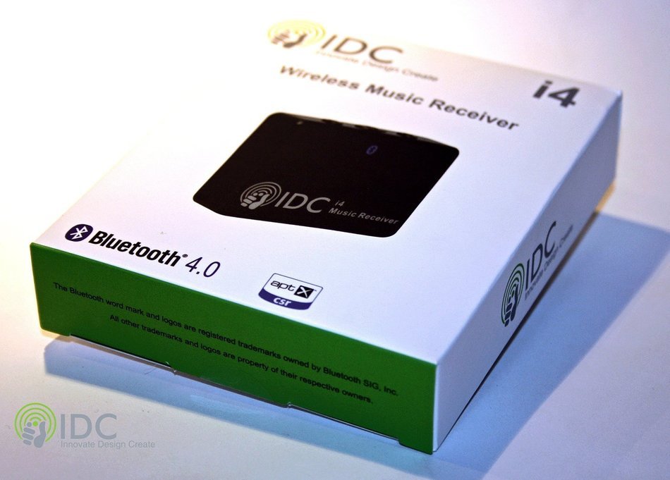 IDC&copy; - i4 aptX Codec Wireless Bluetooth Music Receiver - Version 4.0 Software - 4 in 1 Capabilities - 3.5mm AUX... N6