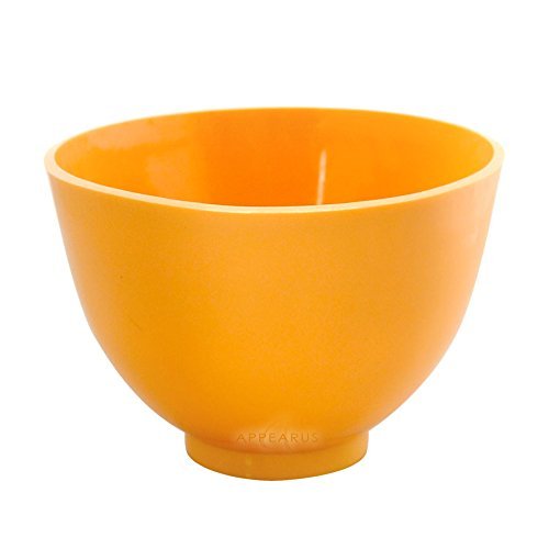 Appearus Flexible Rubber Mixing Bowl, Large, Orange