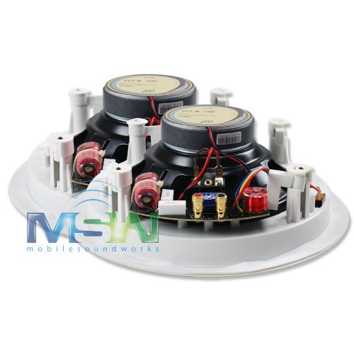 PBX (PowerBass) Home Audio MC-8.0C 8" M-Series Integra Cinema 2-Way In-Ceiling Speakers N5