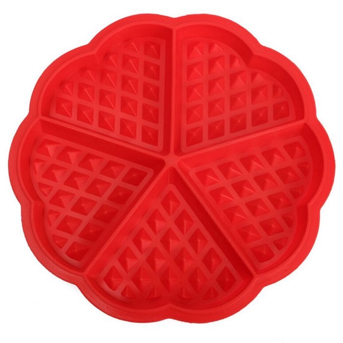 Silicone Waffle Mold Maker Pan Microwave Baking Cookie Cake Muffin Bakeware Kitchen Tools Random Color N2