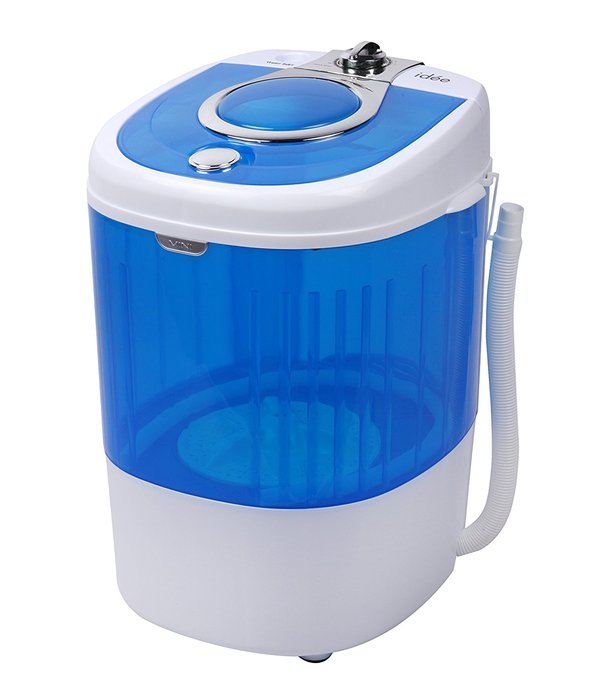 id&eacute;e HCWM01WE Portable Single Tub 5.5 lb Capacity Semi-Automatic Mini Washer, Blue/White N5