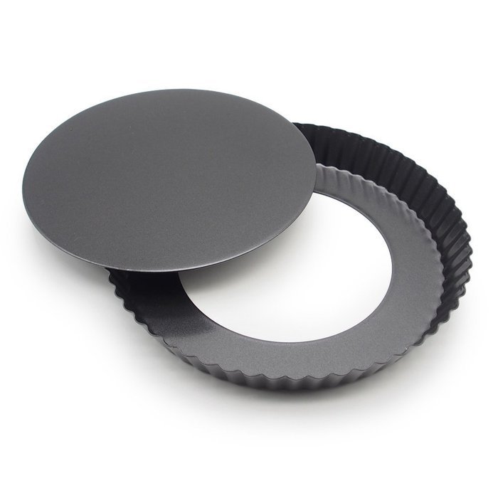 Marx&reg; Non-stick 9 inch x 1.2 inch Deep Dish Pizza Pan, Quiche Pan With Removable Bottom, Cake Round Ripple Dish... N5
