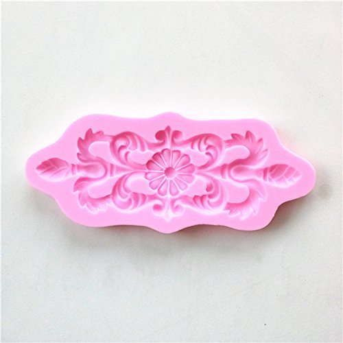 Wocuz W0593 Decoration Flower Lace Pattern Fondant Chocolate Candy Making Mold Small Pastry Mould Cake Decorating... N2