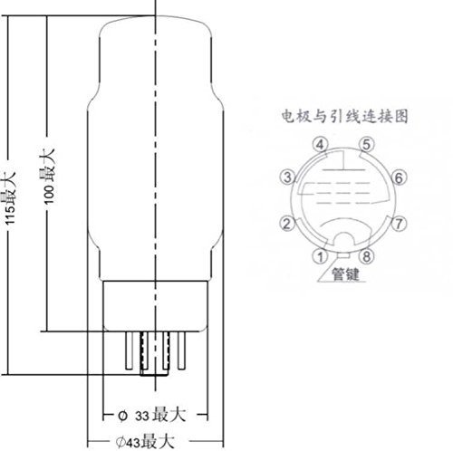 4PCS Psvane Treasure 6CA7-T(EL34) Mark II Vacuum Tube Matched Quad Premium Grade N5