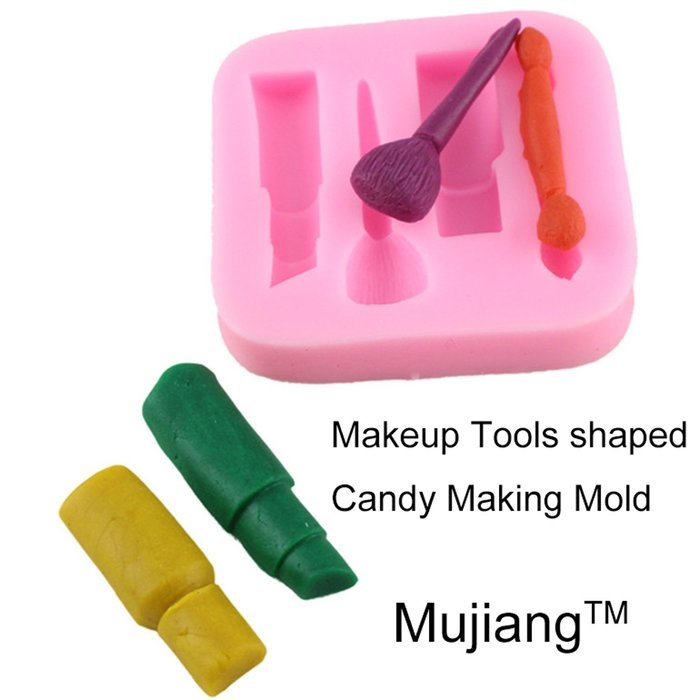 Mujiang Silicone Fondant Makeup Molds Cake Decorating Tools Lipstick Candy Mold N5