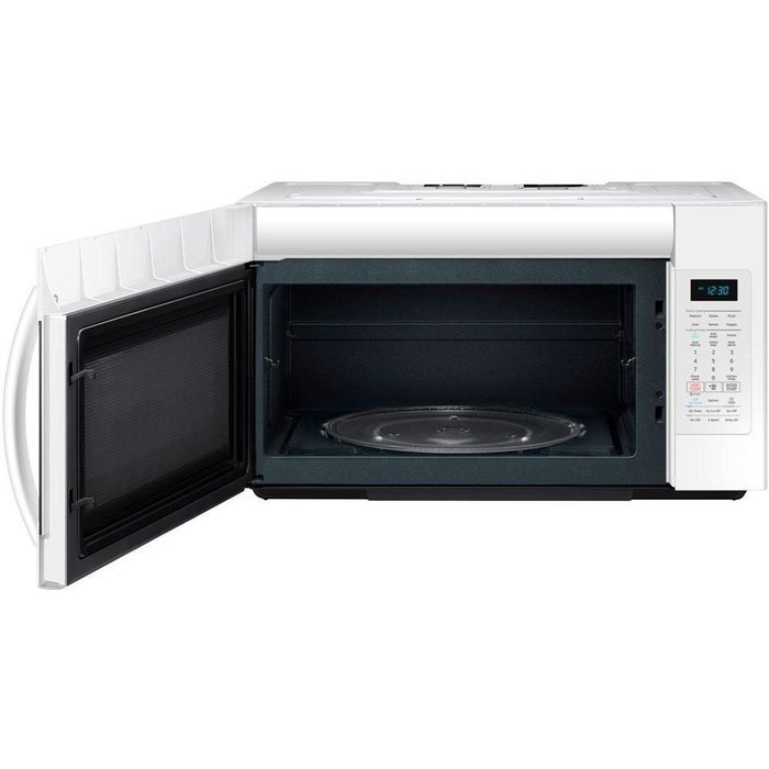Samsung ME18H704SFW 1.8 Cu. Ft. 1000W Over-the-Range Microwave, White N5