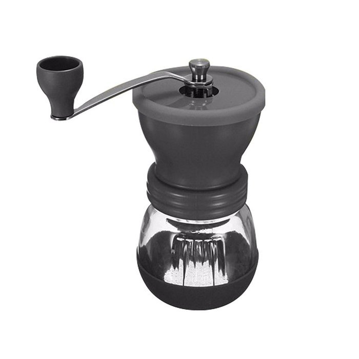 Amfocus Manual Coffee Grinder with Ceramic Burr, Hand-crank Grinding Mill N12