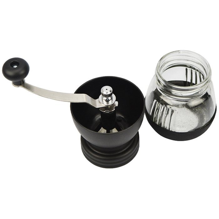 Amfocus Manual Coffee Grinder with Ceramic Burr, Hand-crank Grinding Mill N13