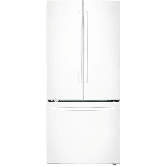 Samsung RF18HFENBWW 17.5 Cu. Ft. White Counter Depth French Door Refrigerator