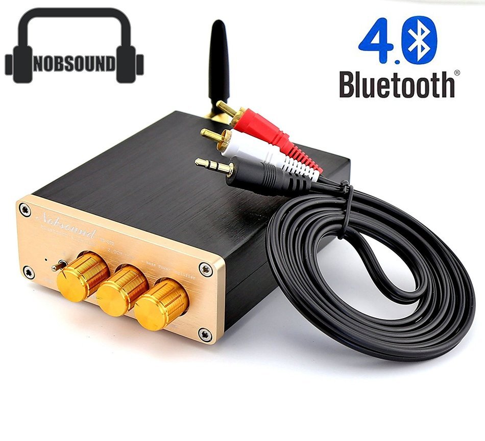 Nobsound&reg; Bluetooth 4.0 HiFi TPA3116 Digital Amplifier Audio with Power Adapter N8