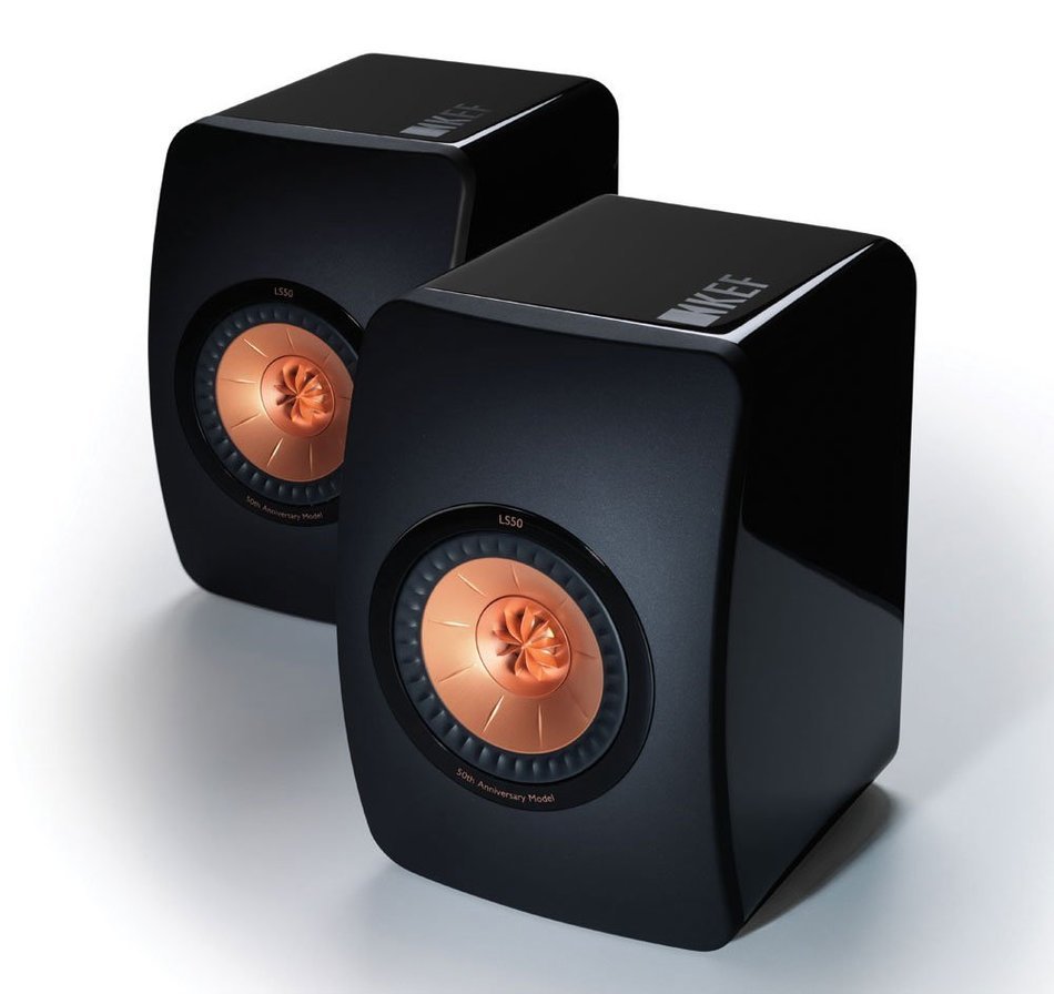 KEF LS50 Mini Monitor - High Gloss Piano Black (Pair) N8