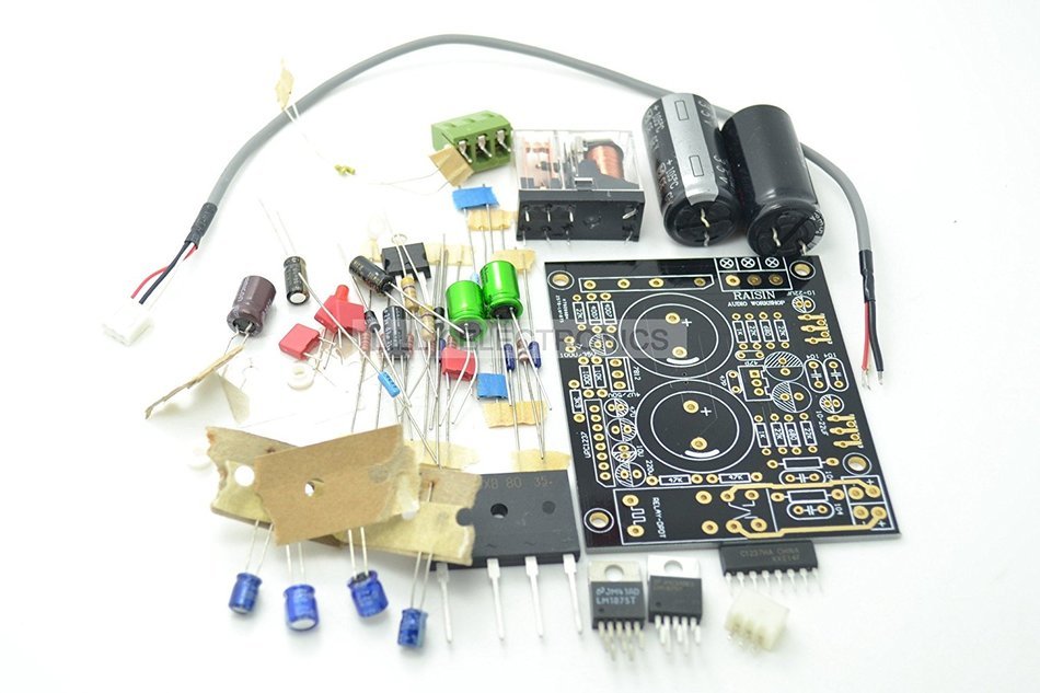Lm1875 Audio Amplifier Board DIY Kit Dual 12v~22v M7812 10w N3