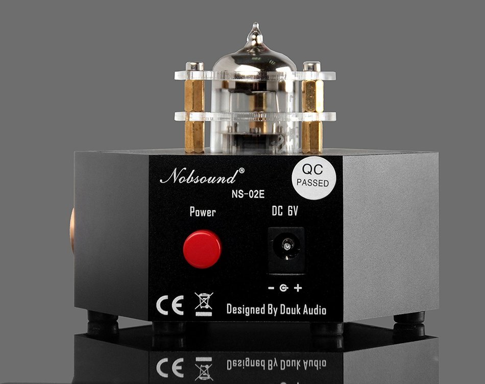Nobsound NS-02E Vacuum Tube Headphone Amplifier Stereo HiFi Earphone Pre-Amp DIY (Black) N10