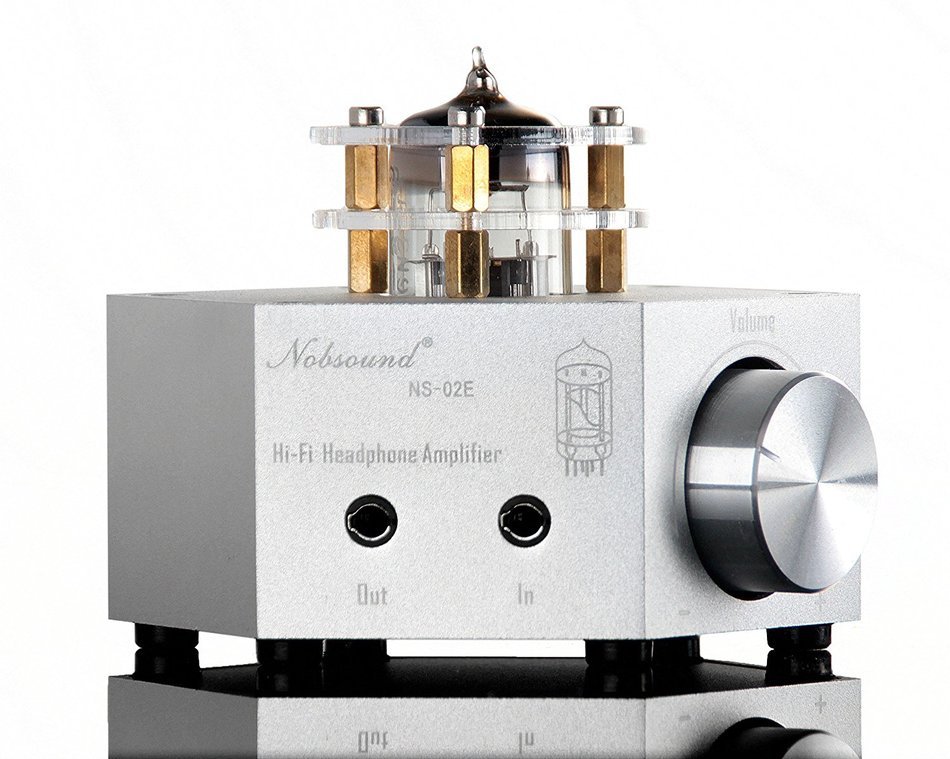 Nobsound NS-02E Vacuum Tube Headphone Amplifier Stereo HiFi Earphone Pre-Amp DIY (Black) N11