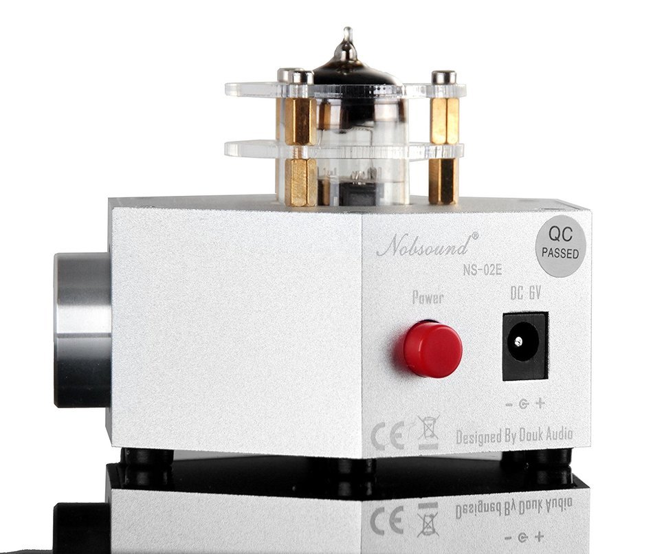 Nobsound NS-02E Vacuum Tube Headphone Amplifier Stereo HiFi Earphone Pre-Amp DIY (Black) N12
