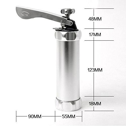 N.choice Aluminum Biscuit Cookie Maker Pump Press Machine Cake Decor 20 Moulds 4 Nozzles Silicone Cookie Stamp... N4