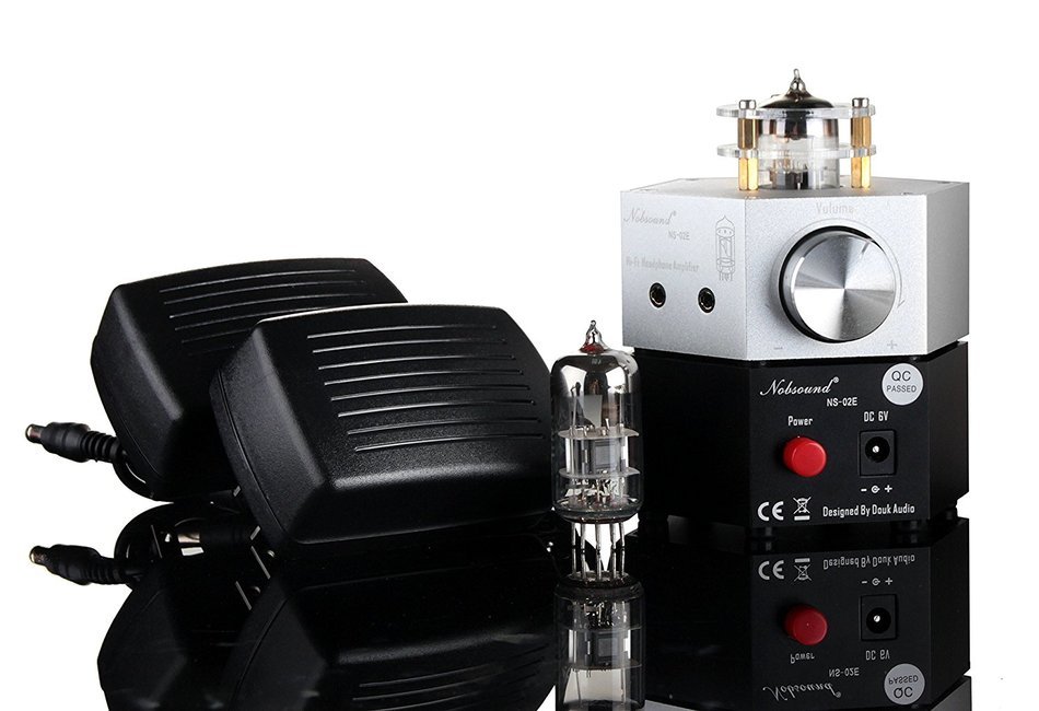 Nobsound NS-02E Vacuum Tube Headphone Amplifier Stereo HiFi Earphone Pre-Amp DIY (Black) N14