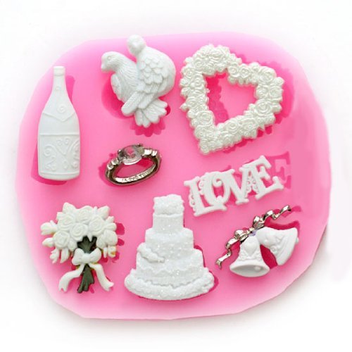 Wholeport Love Christmas mold Fondant Mold Candy Mold Cake Decorating Mold
