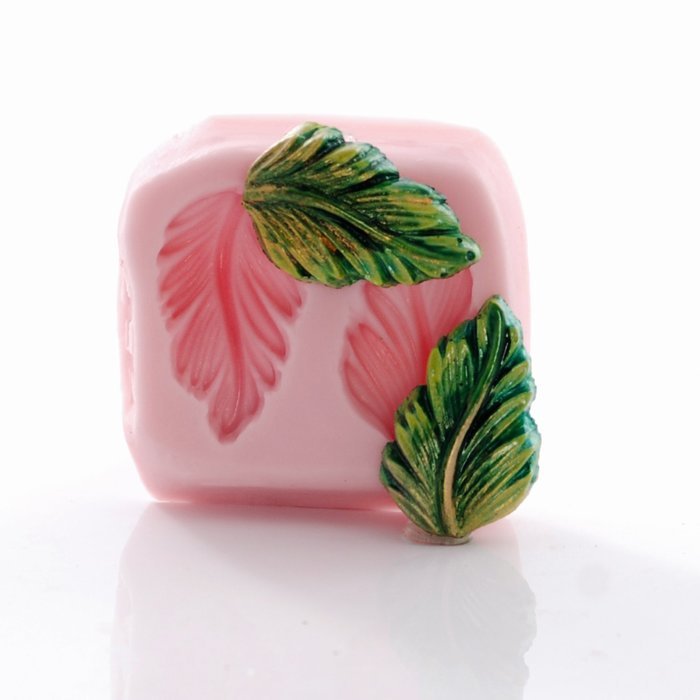 Silicone Mold Small Leaf Food Safe Fondant, Chocolate, Candy, Resin, Polymer Clay Mold N6