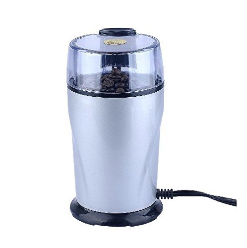 Brown Bear Supplies Electric Spice, Coffee and Herb Grinder with Stainless Steel Blades, Silver N5