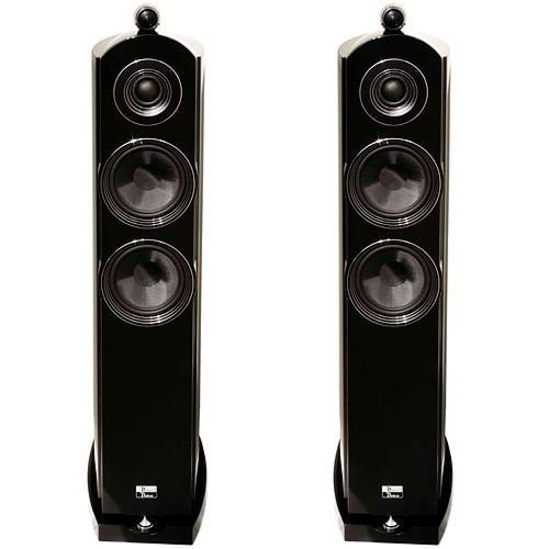 Earthquake Tigris Dual 8" / 2" / 1" 3 Way 500 Watt Audiophile Home Theater Tower Speakers Black Piano Finish Pr N5