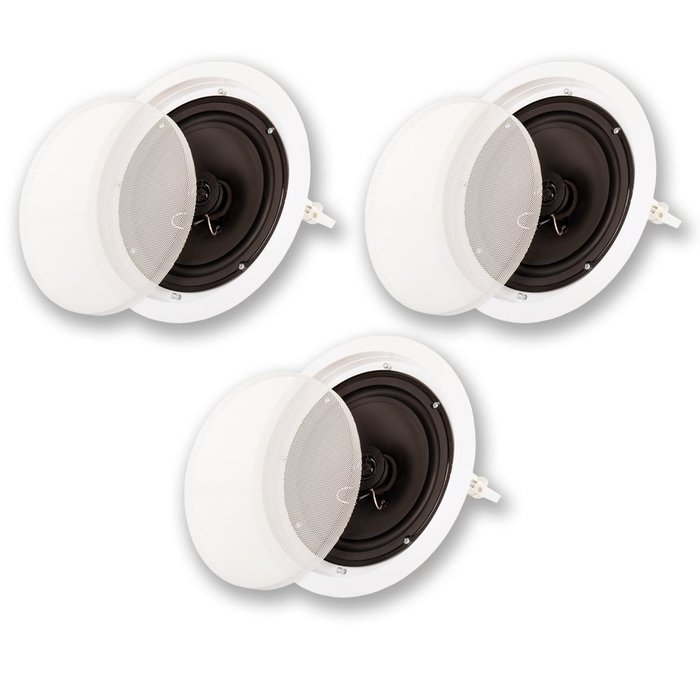 Acoustic Audio SP8c In Ceiling 8" Home Theater 3 Speaker Set 2 Way 900 Watt SP8c-3S
