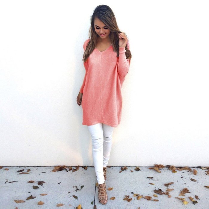 Casual Sweaters,Moreocme Womens Casual Long Sleeve Jumper Sweaters Coat N11