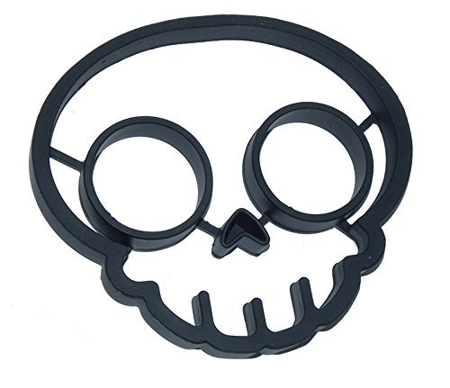 Blackcell Safe and practical FUNNY SIDE UP Egg Ring, Skull N2