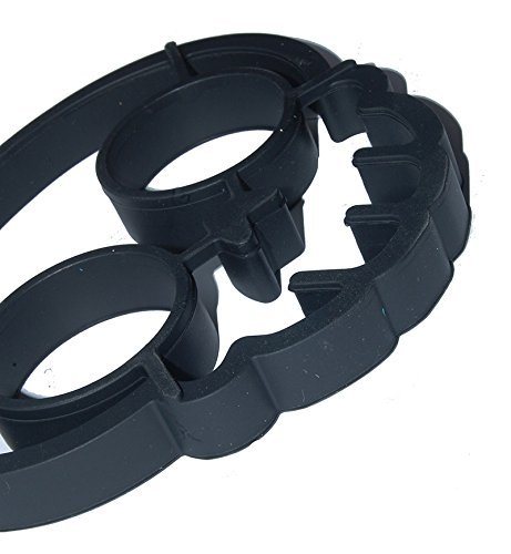 Blackcell Safe and practical FUNNY SIDE UP Egg Ring, Skull N3