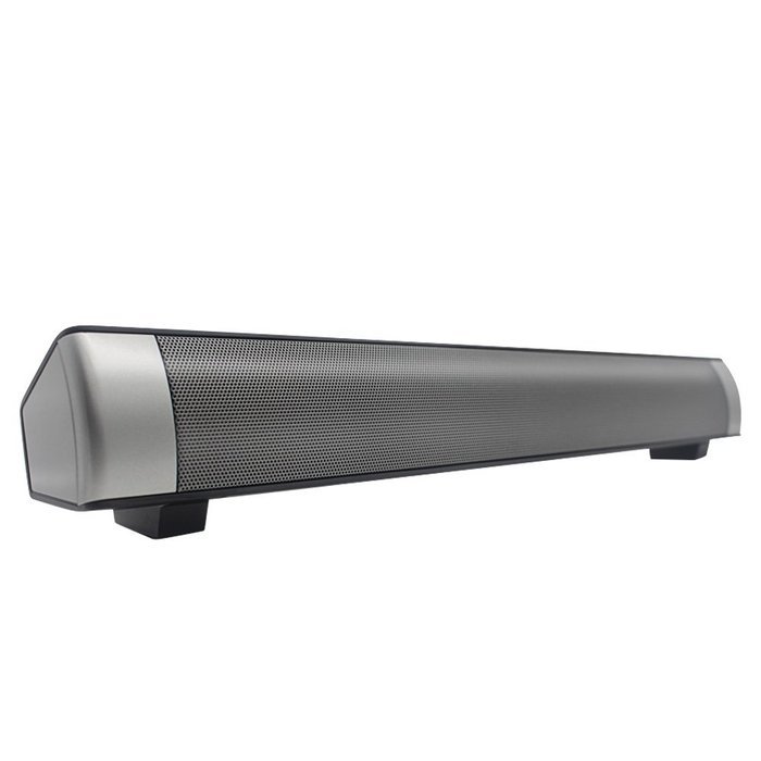 Wireless Sound Bar Bluetooth Speaker, Support TF card, 15.7in (Silver) N8