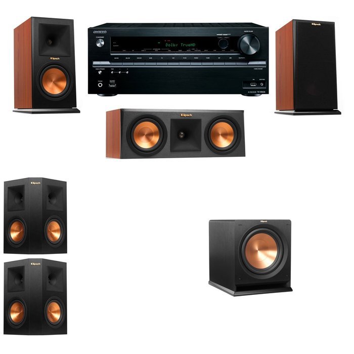 Klipsch RP-150M-CH Monitor Speaker 5.1 R112SW Onkyo TX-NR646