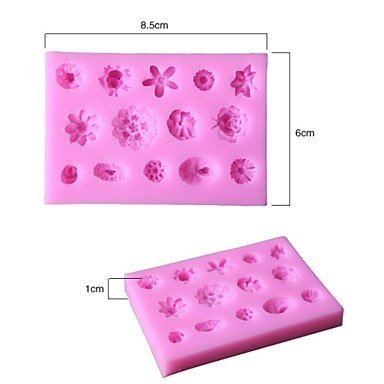 Sher Flower Flowers Fondant Cake Cake Chocolate Silicone Molds,Decoration Tools Bakeware N2