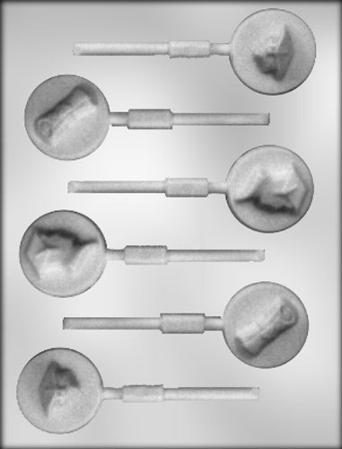 CK Products 1-3/4-Inch Graduation Assortment Sucker Chocolate Mold
