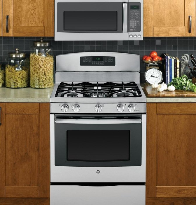 GE JNM7196SFSS 1.9 Cu. Ft. Stainless Steel Over-the-Range Microwave N8